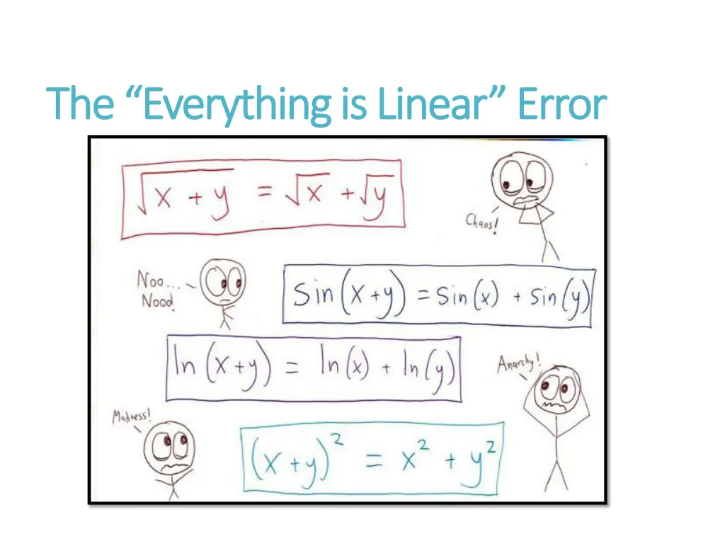 the everything is linear error the everything