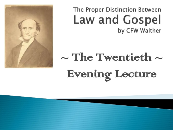 the twentieth the twentieth evening lecture