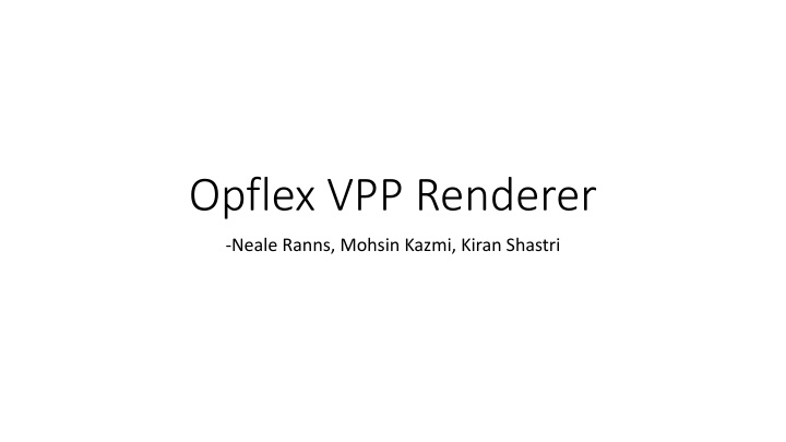 opflex vpp renderer