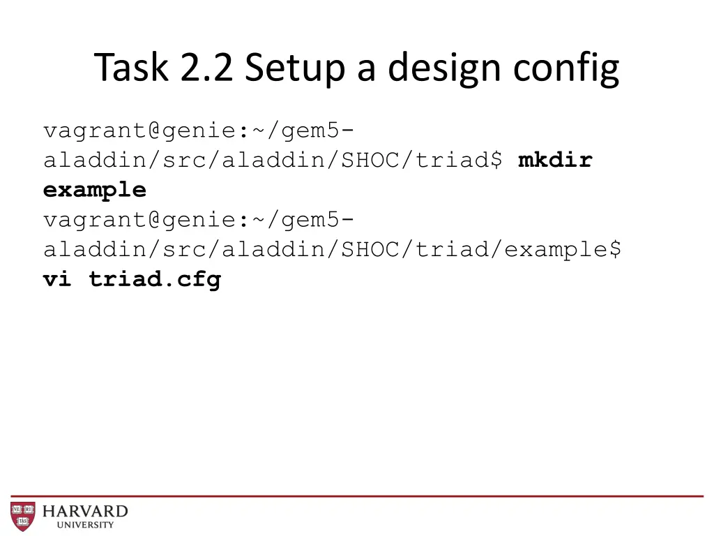 task 2 2 setup a design config