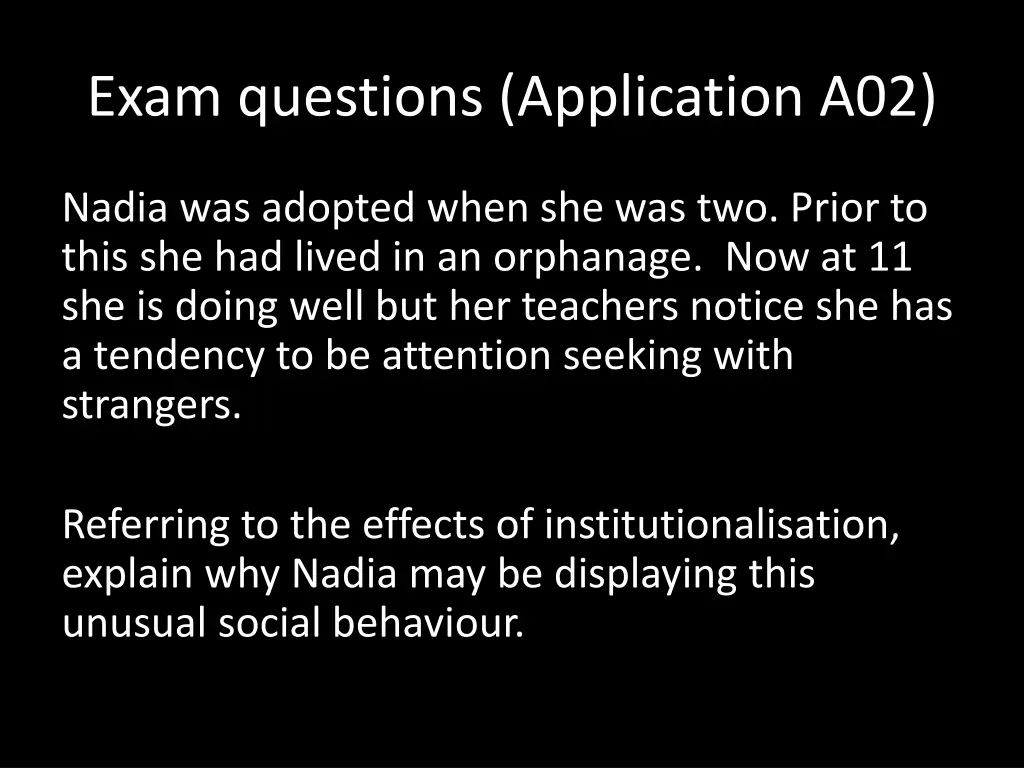 exam questions application a02 1