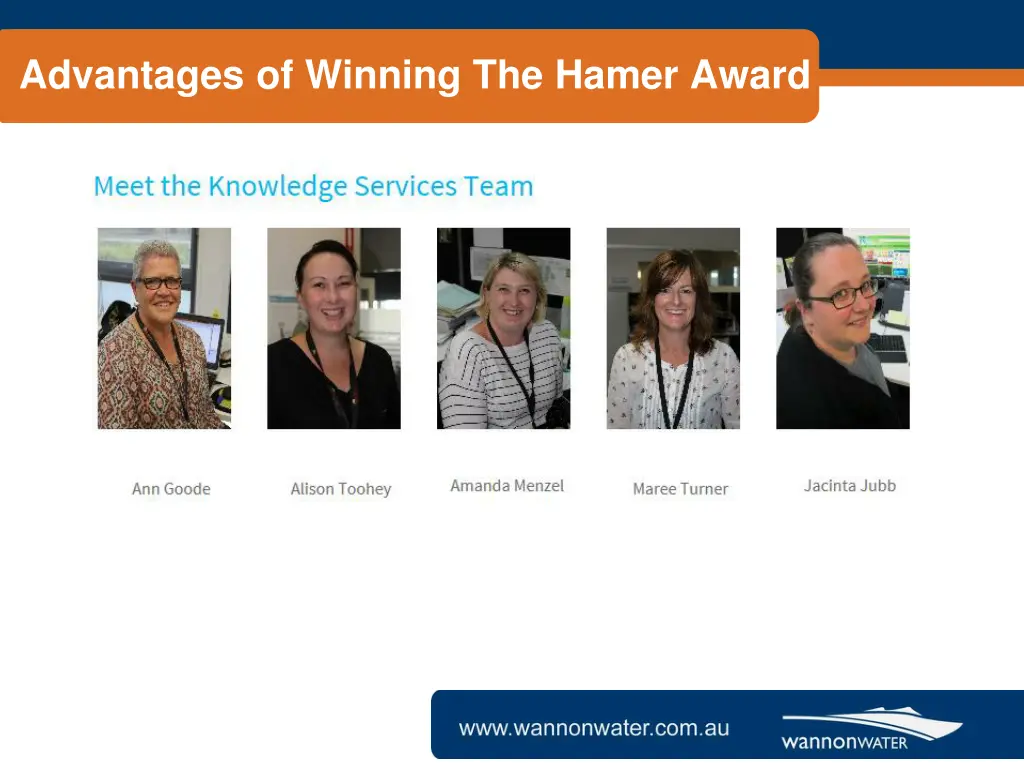 advantages of winning the hamer award