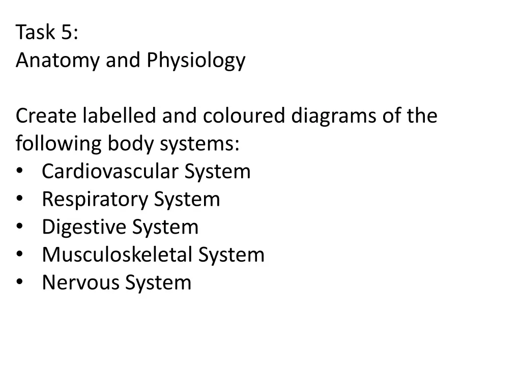 task 5 anatomy and physiology