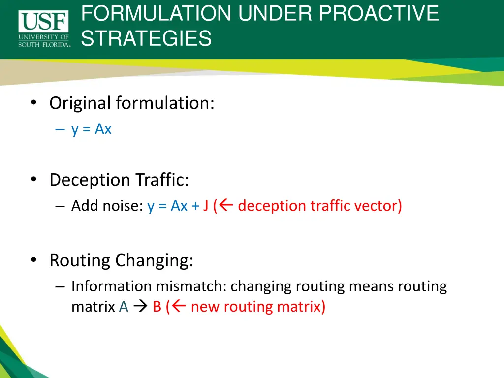 formulation under proactive strategies