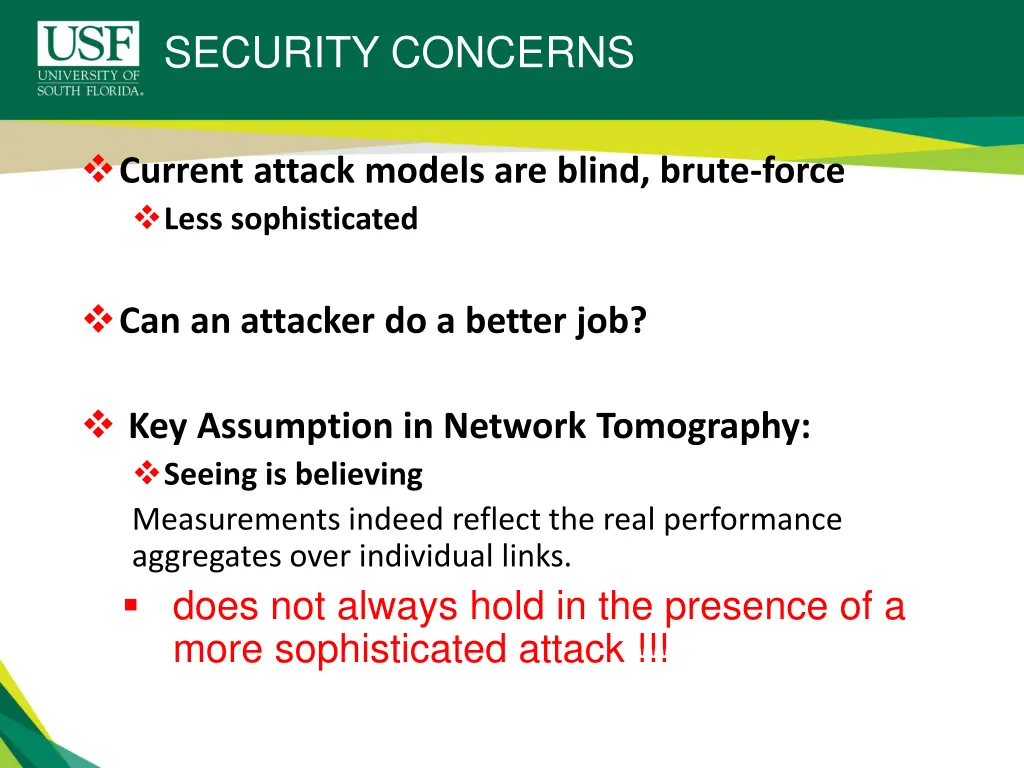 security concerns