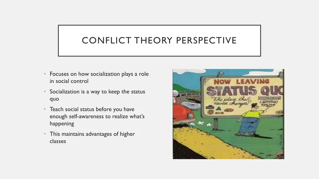 conflict theory perspective