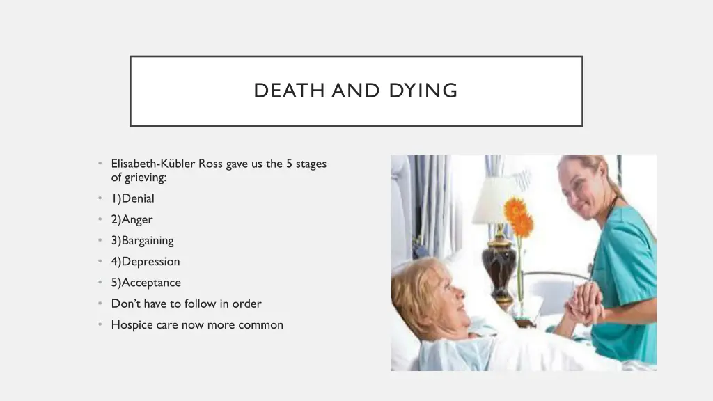 death and dying