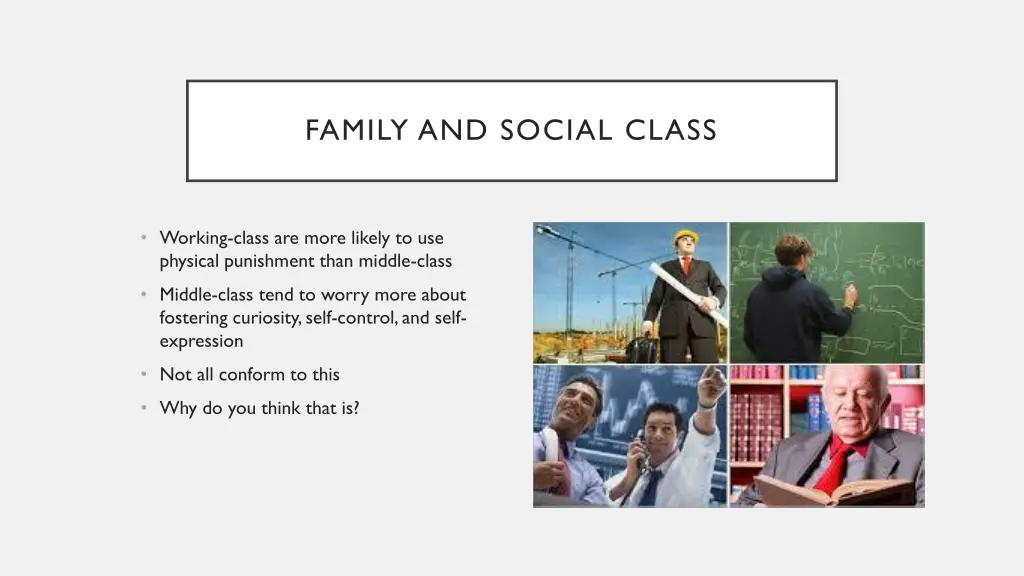 family and social class