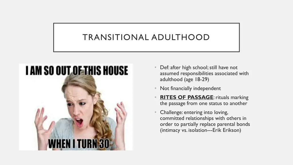 transitional adulthood