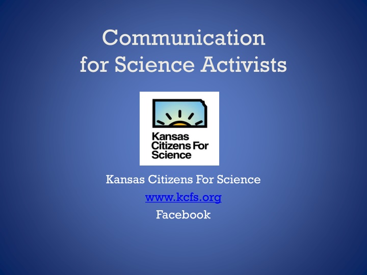 communication for science activists