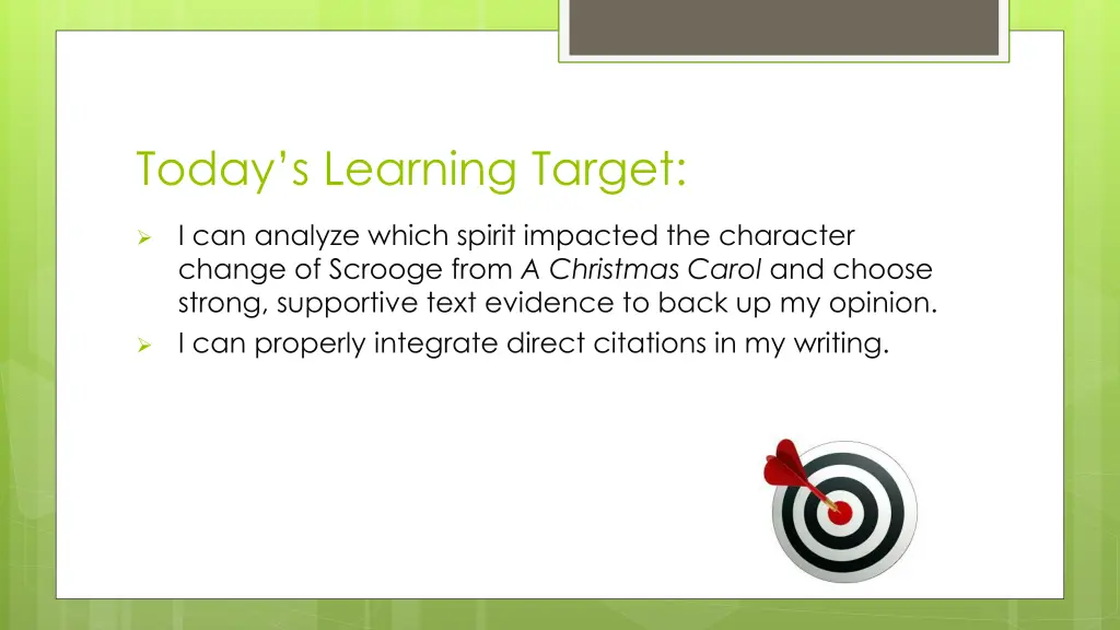 today s learning target