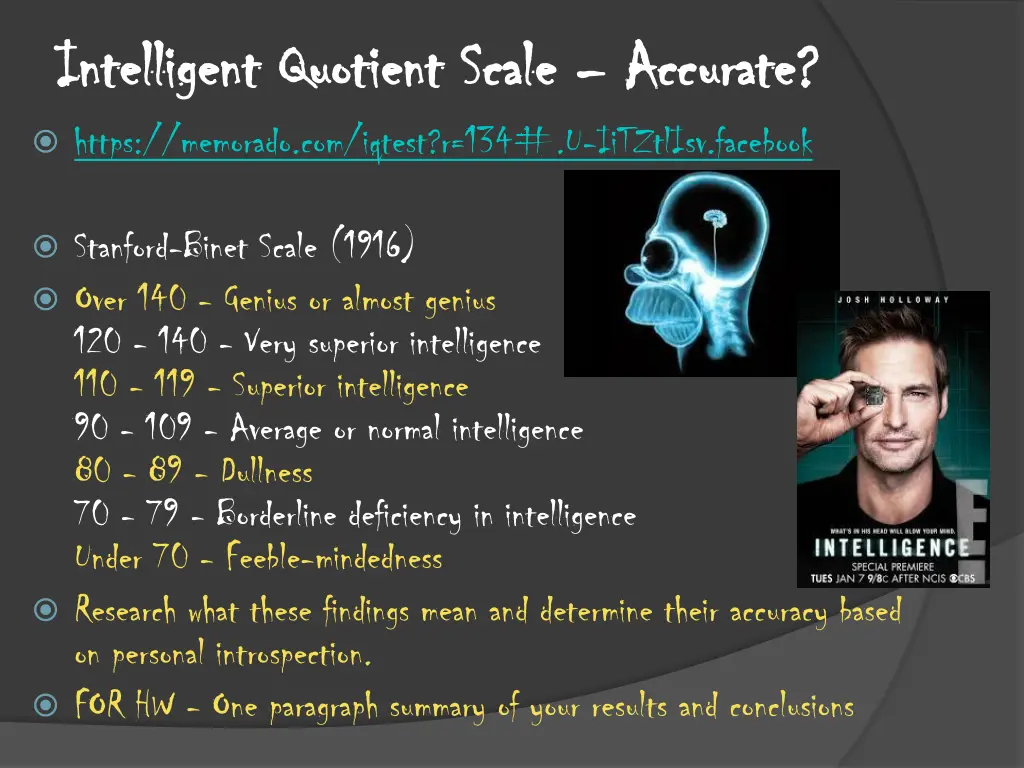 intelligent quotient scale intelligent quotient