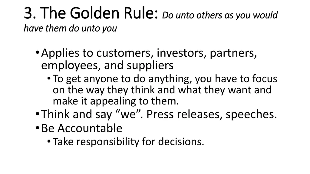 3 the golden rule 3 the golden rule do unto