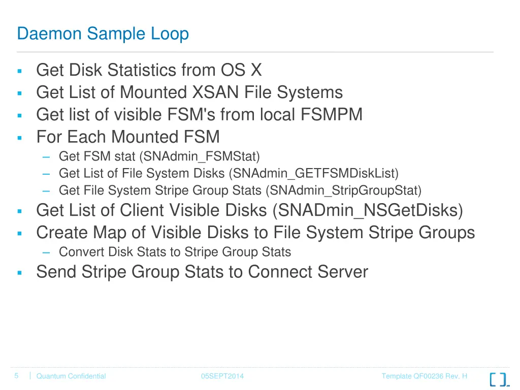 daemon sample loop