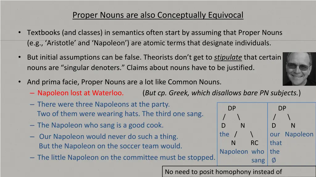 proper nouns are also conceptually equivocal