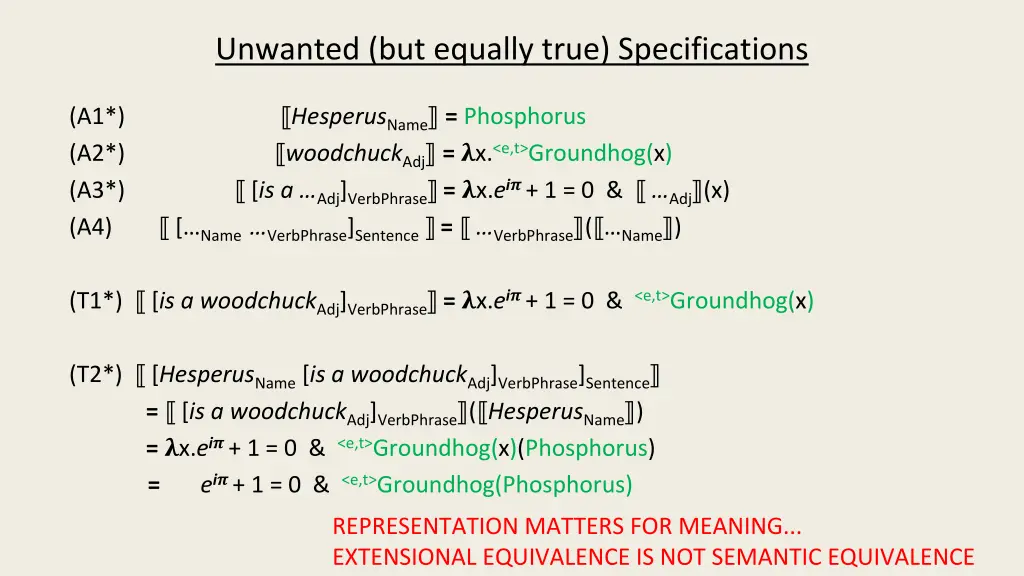 unwanted but equally true specifications 1