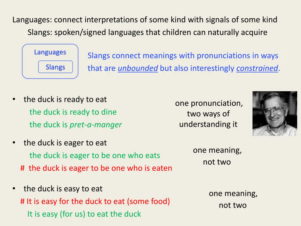 languages connect interpretations of some kind 1