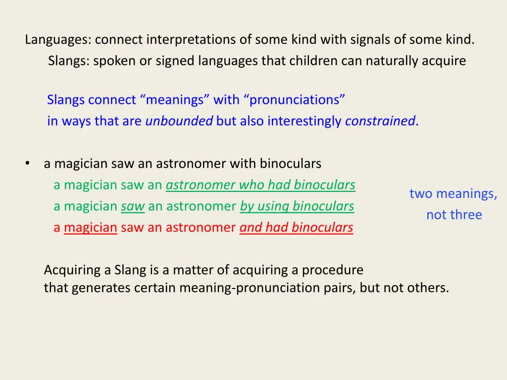 languages connect interpretations of some kind 2