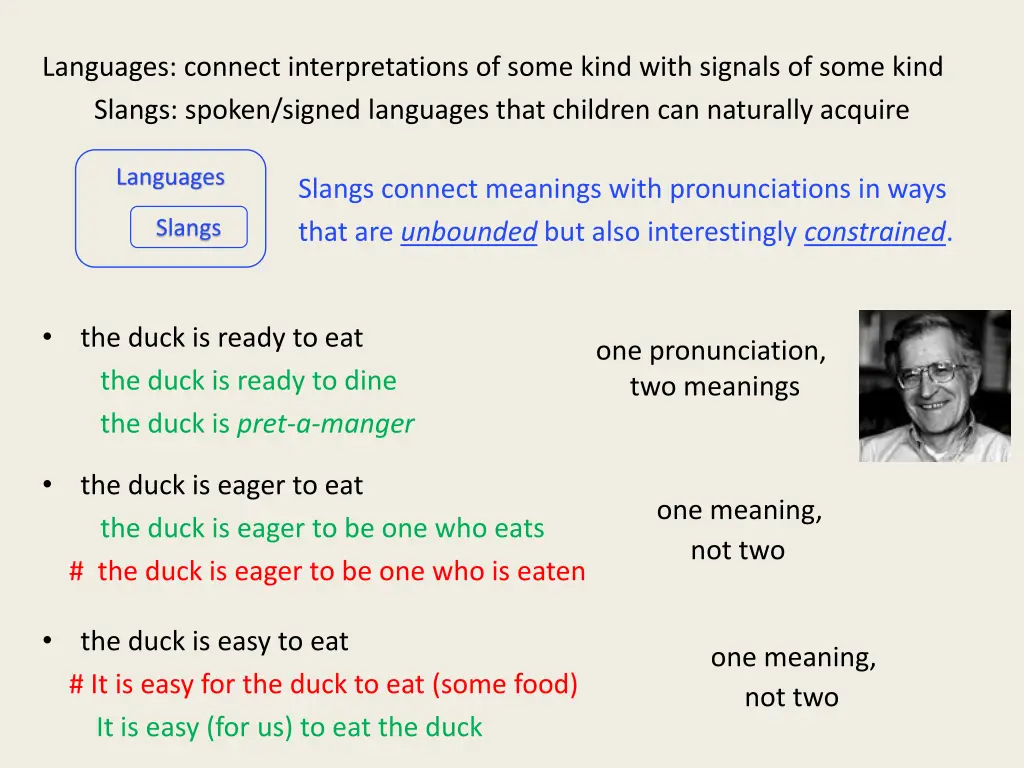 languages connect interpretations of some kind