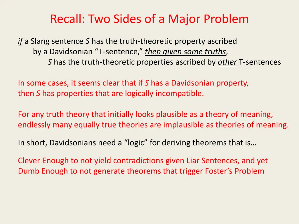 recall two sides of a major problem