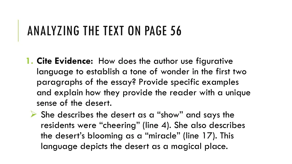 analyzing the text on page 56