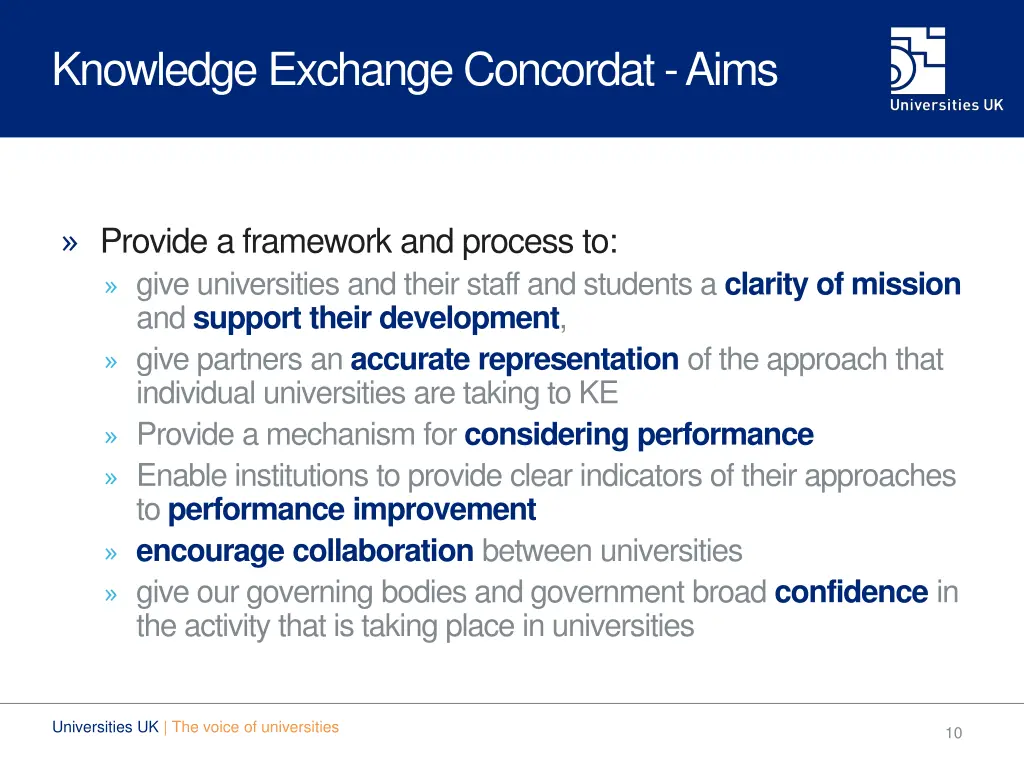 knowledge exchange concordat aims