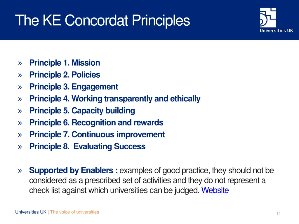 the ke concordat principles