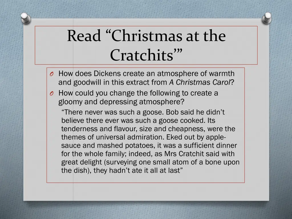 read christmas at the cratchits