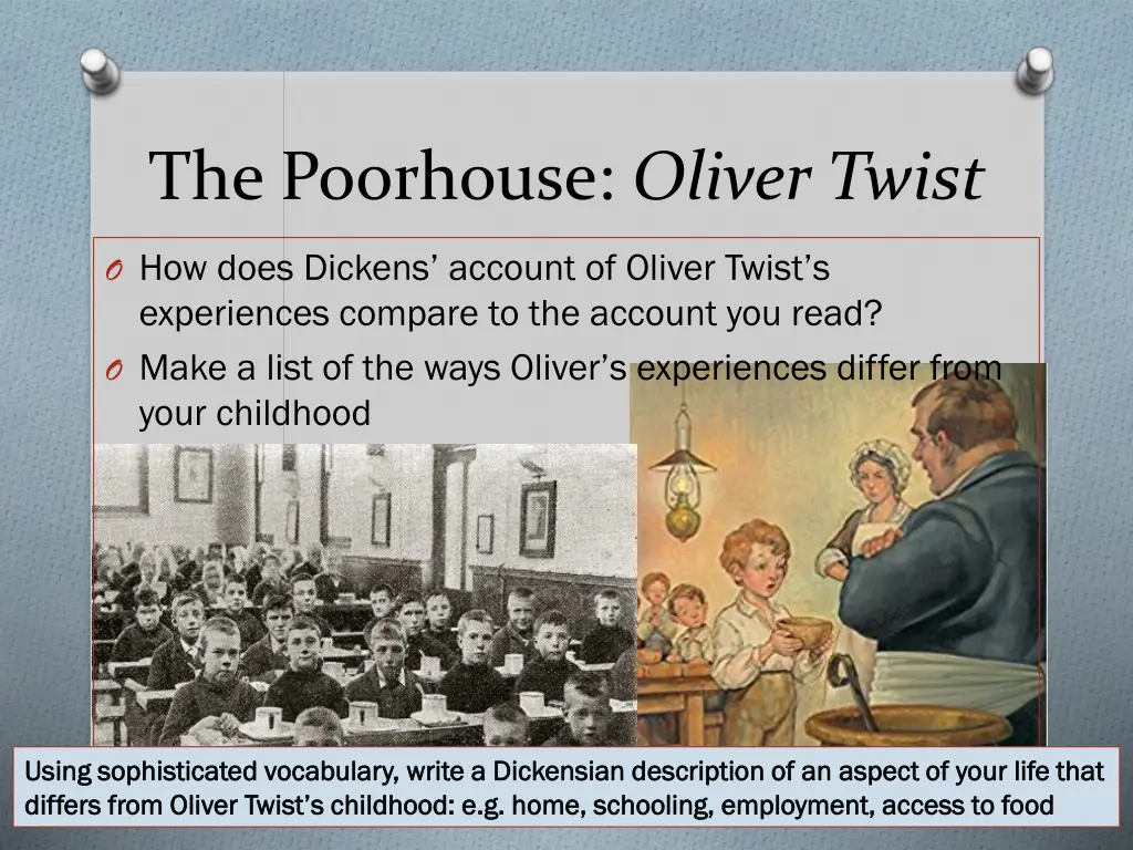 the poorhouse oliver twist