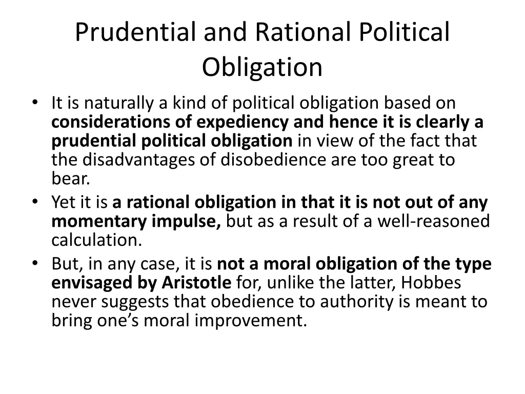 prudential and rational political obligation