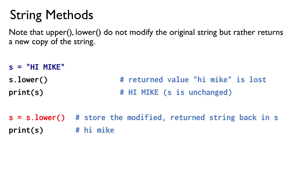 string methods 1