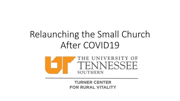 relaunching the small church after covid19