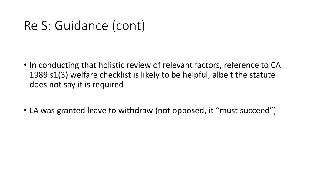 re s guidance cont 2