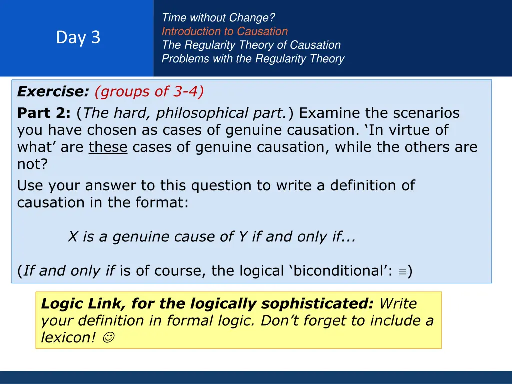 time without change introduction to causation 11