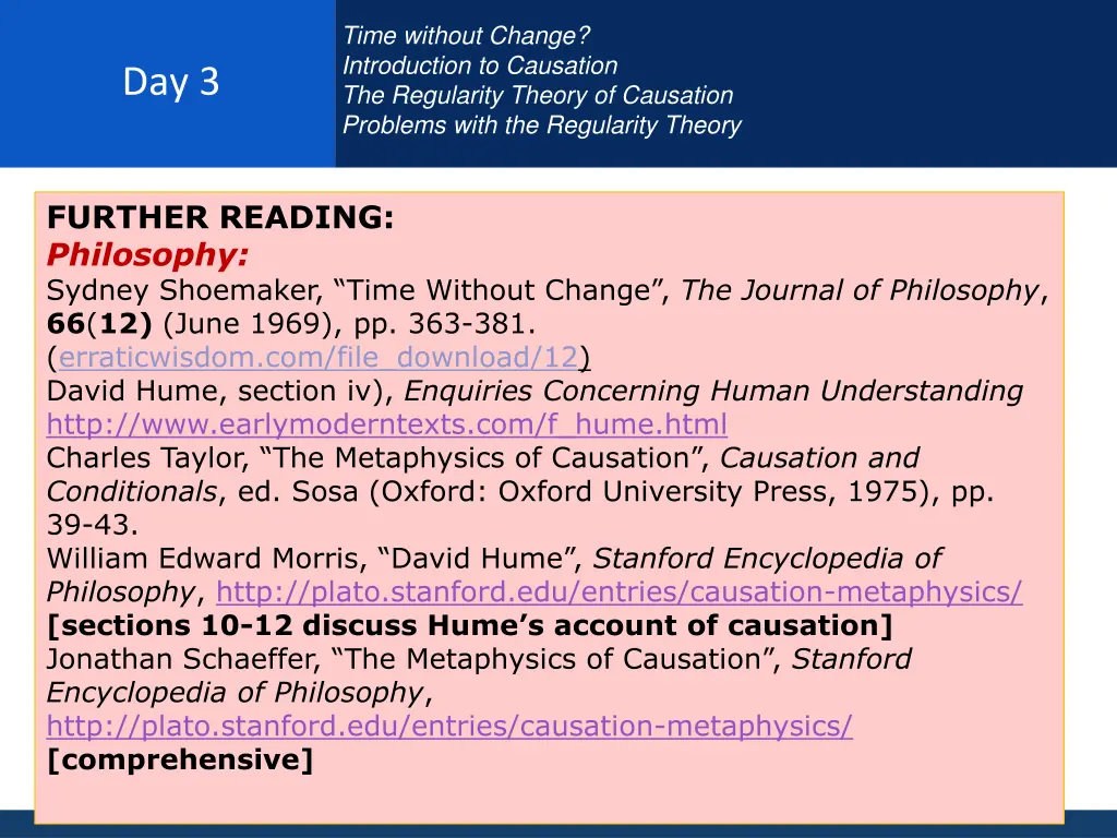 time without change introduction to causation 22