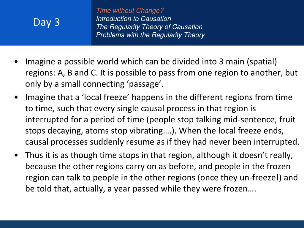 time without change introduction to causation 4