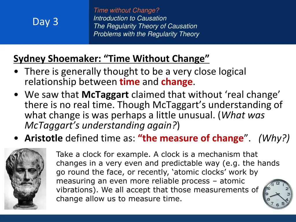 time without change introduction to causation