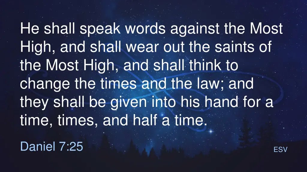 he shall speak words against the most high