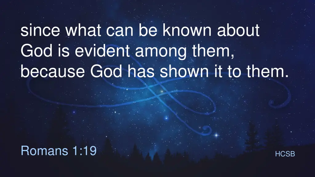 since what can be known about god is evident