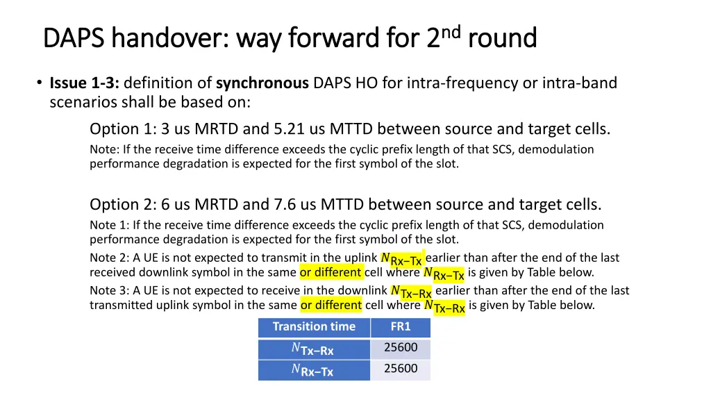 daps handover way forward for 2 daps handover 1