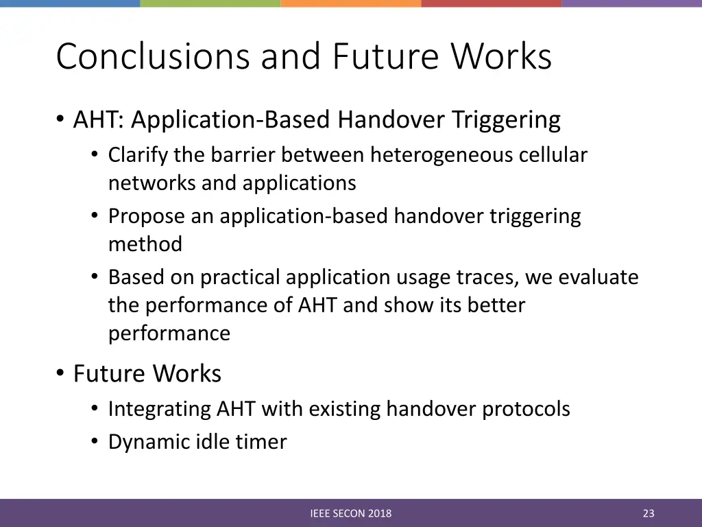 conclusions and future works