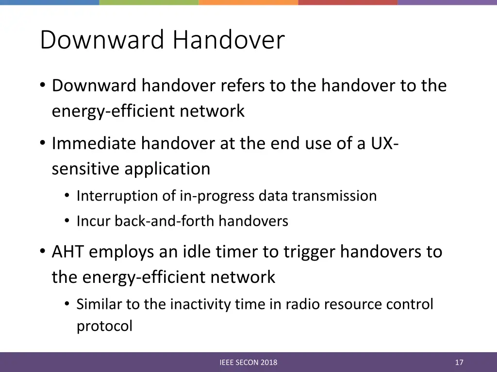 downward handover