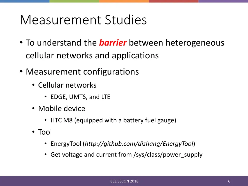 measurement studies