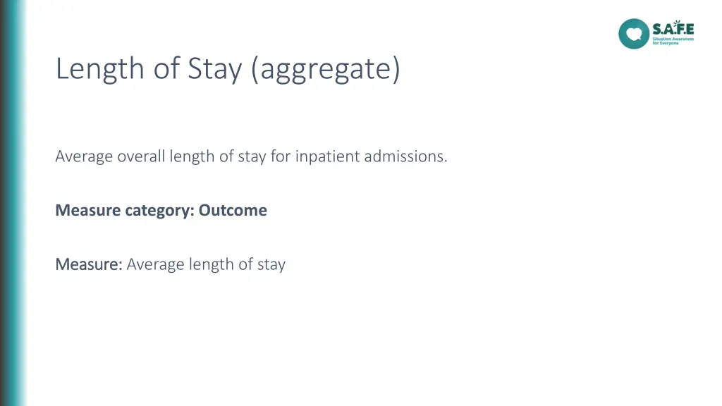 length of stay aggregate