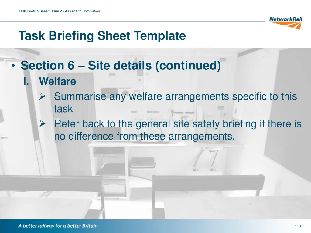 task briefing sheet issue 2 a guide to completion 16