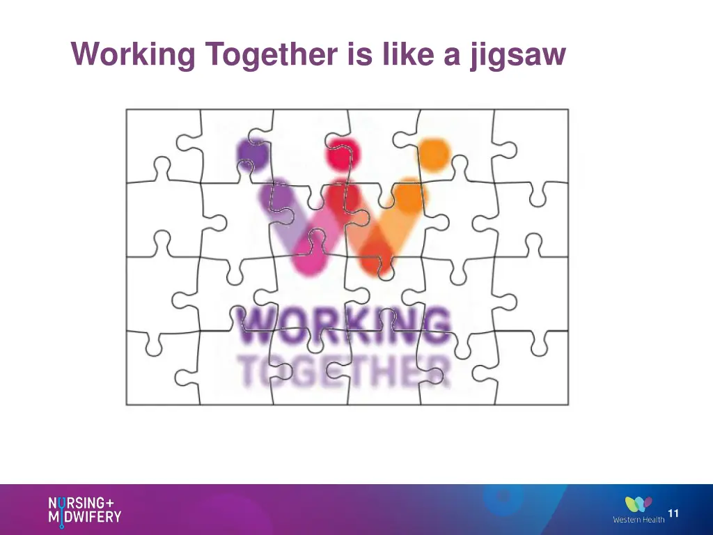 working together is like a jigsaw