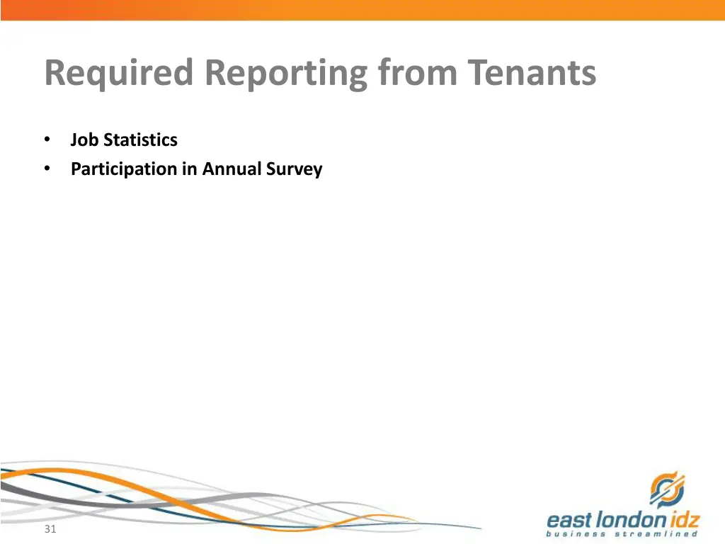 required reporting from tenants