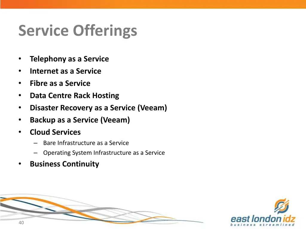 service offerings