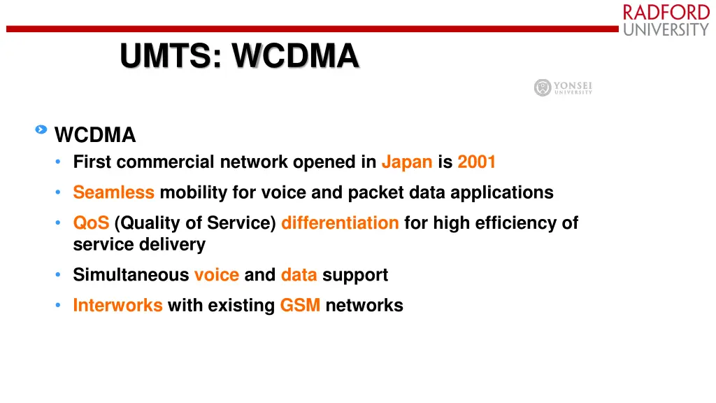 umts wcdma 1