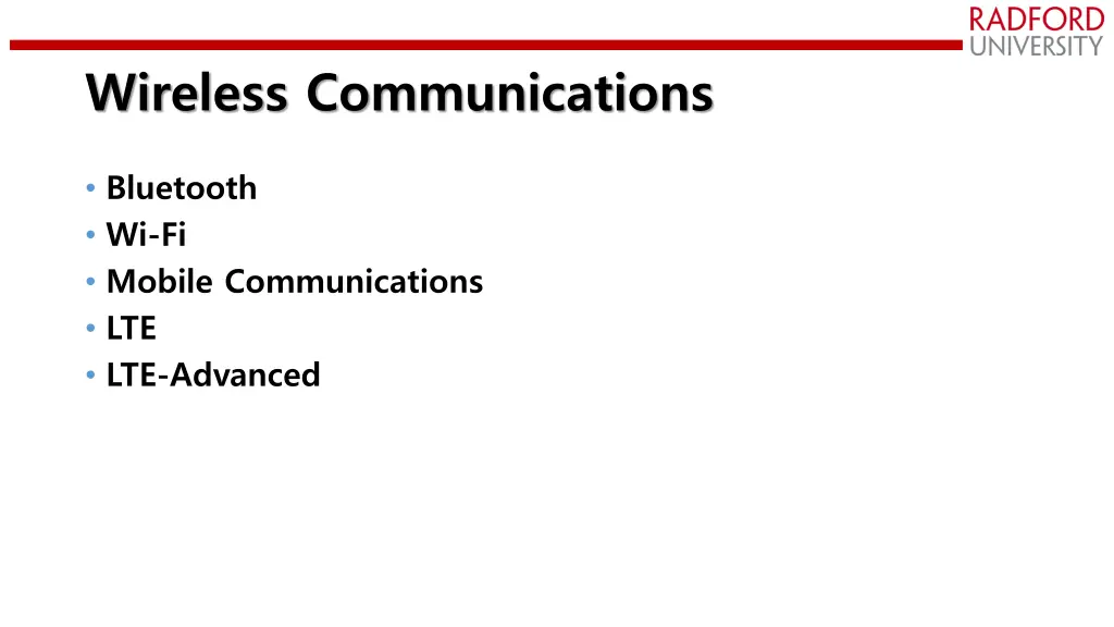 wireless communications